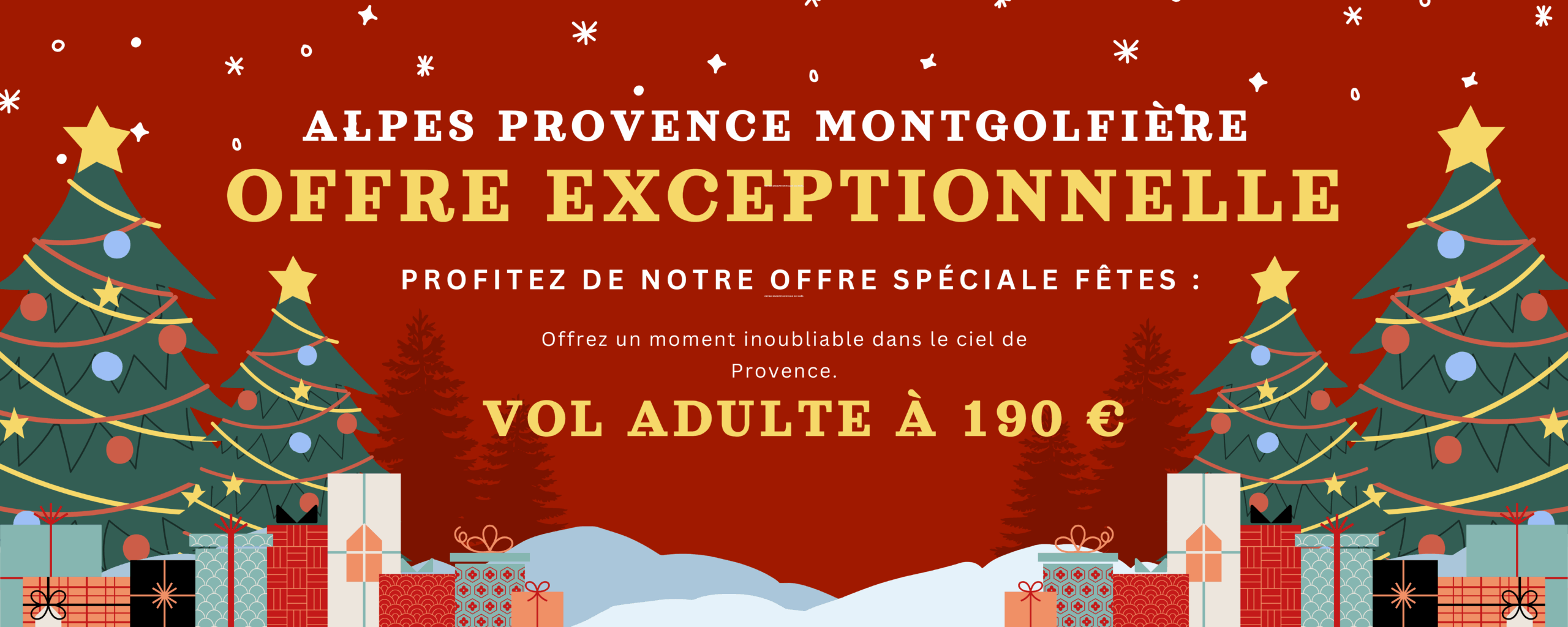 offre noel vol en montgolfières alpes Provence montgolfière luberon